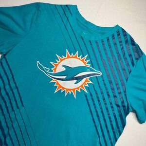 Nike Miami Dolphins NFL T-Shirt Mens XL Aqua Teal Graphic Logo Short Sleeve Tee